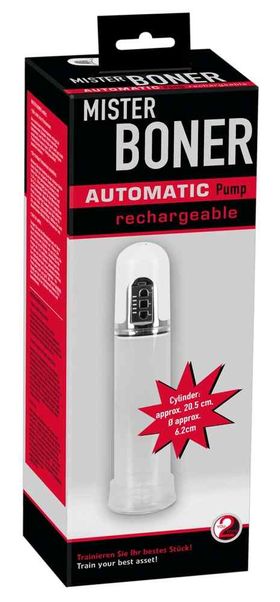 Mister Boner - Transparente Penispumpe Automatik