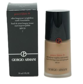 Giorgio Armani power fabric+ ultra longwear weightless matte Foundation # 7