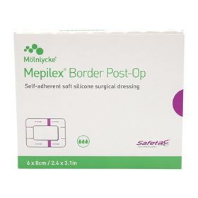 MEPILEX Border Post-OP Verband haftend 6x8 cm 10