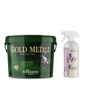 St. Hippolyt Gold Medal + Relax Biocare Mückenmilch für Pferde