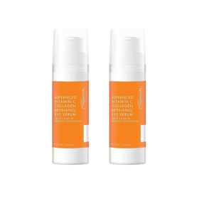 skinChemists Vitamin C Kollagen reparierendes Augenserum 15ml Zwillingswertsparpack