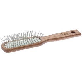 nippes Solingen Stahlstift-Pneumatik-Haarbürste, länglich schmal, Buche