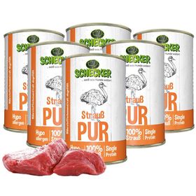 Strauß PUR Nassfutter - beste Qualität - getreidefrei - glutenfrei