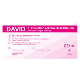 David Ovulationstest Streifen 10 miu/ml LH ovulation test