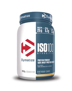 DYMATIZE Whey Protein Pulver Shake Hydrolysat Eiweiß ISO 100 Birthday Cake