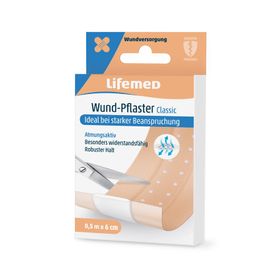 "Lifemed" Wund-Pflaster 0,5 m x 6 cm hautfarben "Classic"