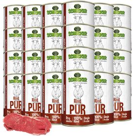 Schecker Nassfutter - 100% Rind PUR