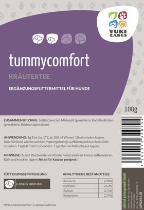 Yuki cares Magenruhe Kräutertee für Tiere