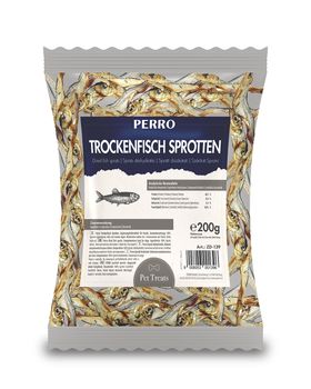 PERRO Trockenfisch Sprotten (ganze Fische) - für Hunde & Katzen