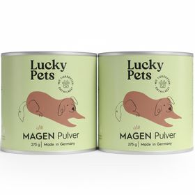 Lucky Pets Magenpulver Futtertopping für Hunde mit Ulmenrinde, ohne Aufkochen, sofort verzehrfertig