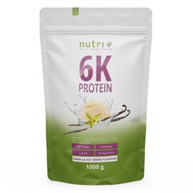 nutri+ 6K Eiweißpulver 1kg - Protein Shake ohne Whey