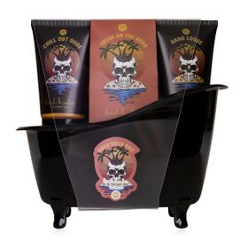 Accentra Geschenkset Badeset Pflegeset Wellness Männer Netzschwamm Geschenkidee