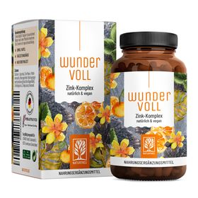 Zink Kapseln hochdosiert - Komplex aus drei Zinkformen - WUNDERVOLL - NATURTREU®