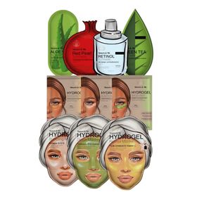 Sisters & Me Pflege-Set mit Gesichtsmasken, Augenpads & Tuchmasken