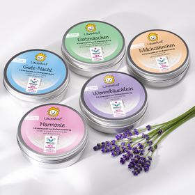 LÖWENKIND 5er-Dosen-Set für die Erkältungszeit, Zahnen, Schlafprobleme und ein gutes Bauchgefühl