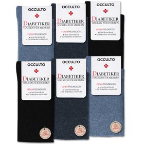 Occulto Socken Herren ohne Naht ohne Gummibund 6er Pack (Modell: Oliver)