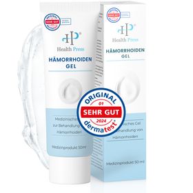 Health Press Hämorrhoiden Gel – 50 ml – Hämorrhoidensalbe bei Juckreiz, Brennen & Reizungen