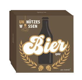 Unnützes Wissen Bier-Quiz Box mit 66 Spielkarten und Anleitung