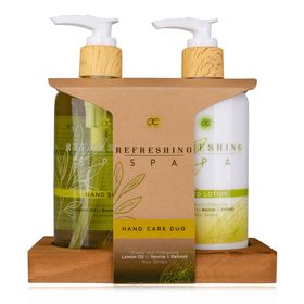 Accentra Handpflegeset REFRESHING SPA – Lemon & Jasmine mit Seifenablage