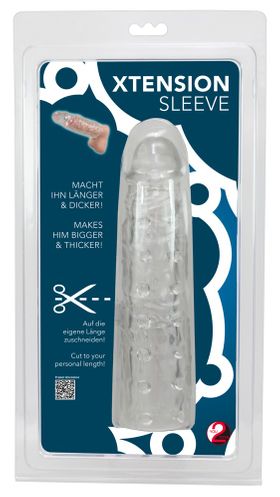 You2Toys - Transparente, genoppte & geäderte Penishülle