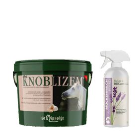 St. Hippolyt Knoblizem Mineral + Relax Biocare Mückenmilch für Pferde