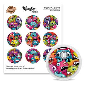 Diasticker® FreeStyle Libre 3 Sticker "Monster-Mania"