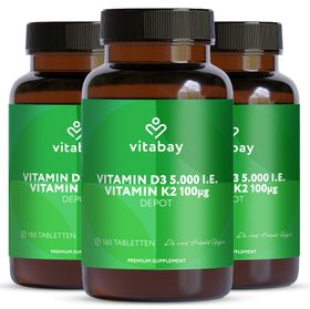 Vitabay Vitamin D3 K2 5000 IE