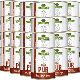 Schecker Nassfutter - 100% Rind PUR