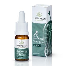 Hanf Extrakt CBD Öl 10% für Tiere