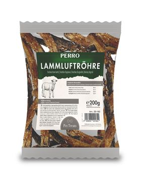 PERRO Lammluftröhre - knackiger Kausnack für Hunde