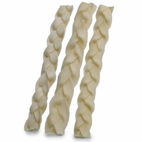 BluePet Lammhautzöpfe, Lammhaut Kauartikel für Hunde, 100 % Lamm für langen Kauspaß