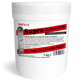 Supravit Supra-Gritmineral Premium Vogelgrit & Mineralfutter für Vögel