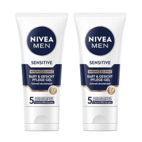 NIVEA MEN Bart & Gesichtspflege Gel Sensitive 24h Feuchtigkeit lindernd