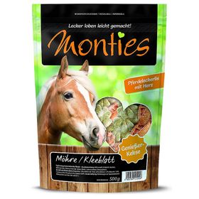 Monties Pferde-Snack Möhre Kleeblatt