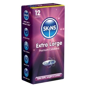 Skins *Extra Large* XXL Kondome aus kristallklarem Latex - ohne Latexgeruch