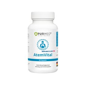 PURMEO AtemVital  - mit 20 mg Boswellin®PS Boswellinsäure, NAC, Quercetin & Bromelain