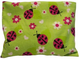 Wärmekissen 20x16 cm Marienkäfer grün Traubenkern