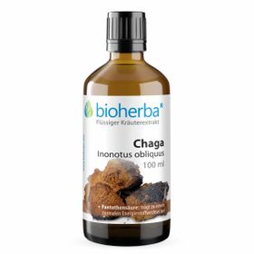 Bioherba Chaga Inonotus obliquus Tropfen Tinktur