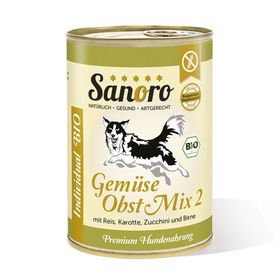 Sanoro - BIO Gemüse-Obst-Mix 2 mit Bio-Reis und Bio-Karotte