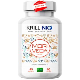 Moriveda NKO® Krillöl Softgels, Omega -3-6-9, EPA, DHA, Vitamin E
