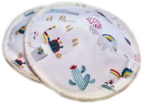 Doodush Waschbare Stilleinlage PUL-Bamboo White Llamas