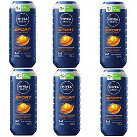 NIVEA MEN Sport Duschgel 3in1 Körper Gesicht Haar