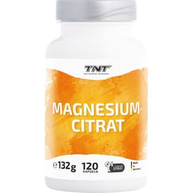 TNT Magnesium Citrat, Kapseln zur Verminderung von Müdigkeit, Teil des Elektrolythaushaltes