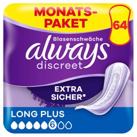 always - Inkontinenzeinlagen "Discreet Long Plus"