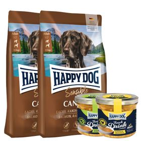 Happy Dog Sensible Canada Doppelpack + Happy Dog Snack Drink