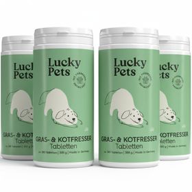 Gras- & Kotfresser Tabletten Hund – pflanzlich und magenschonend – Mit Ulmenrinde und Heilerde