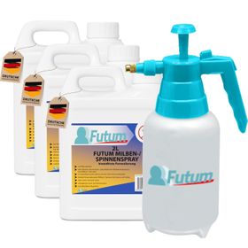 FUTUM 3x2L Milben- / Spinnenspray + 2L Sprüher