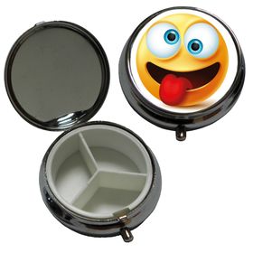 Pillendose Lustige Gesichter Verrückt