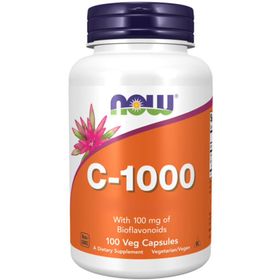Now Foods, C-1000, Vitamin C, 1000mg, L-Ascorbinsäure, vegane Kapseln