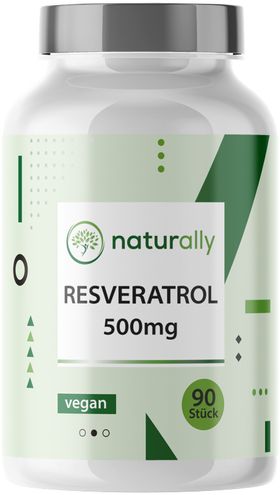 naturally Resveratrol | 500 mg reines Extrakt vom japanischen Staudenknöterich